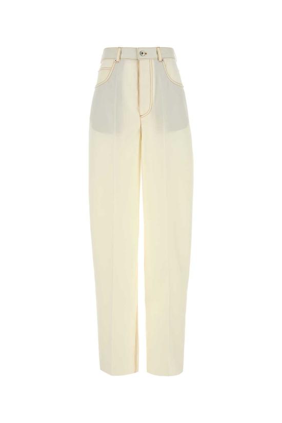 25SS 보테가베네타 스트레이트 팬츠 825519V0B30 9317 White