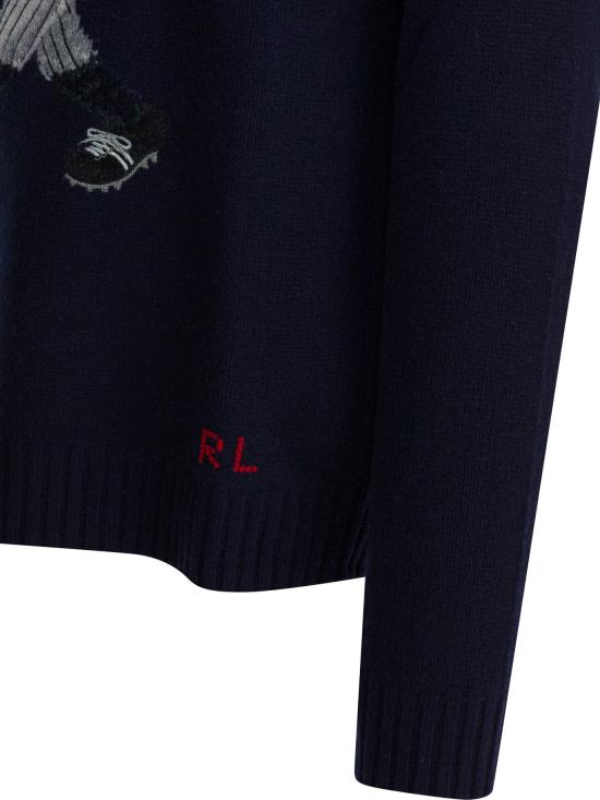 25FW 폴로 랄프로렌 스웨터 710982820001BEAR NAVY COMBO Blue - POLO RALPH LAUREN