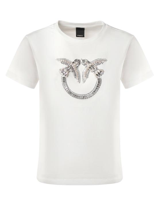 25FW 핑코 반팔 티셔츠 100535 A2RNZ05 White