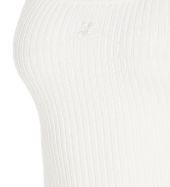 25FW 쿠레쥬 긴팔 티셔츠 PERMDE012FI0001 White - COURREGES