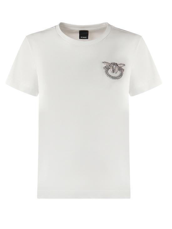 25FW 핑코 반팔 티셔츠 103320 A2RNZ05 White - PINKO