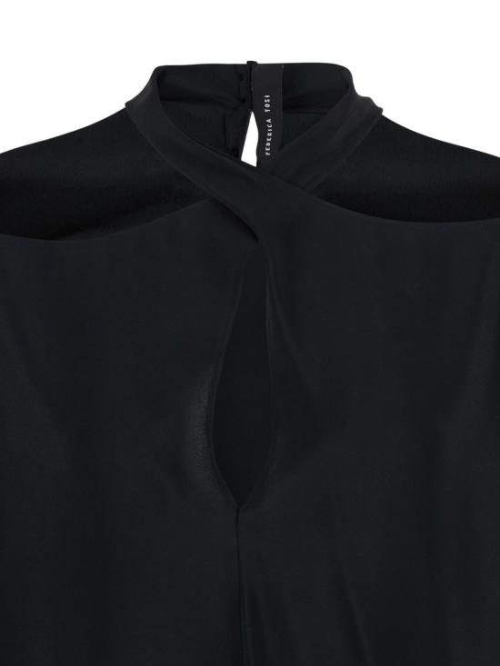 25FW 페데리카 토시 블라우스 31103304 29 Black - FEDERICA TOSI