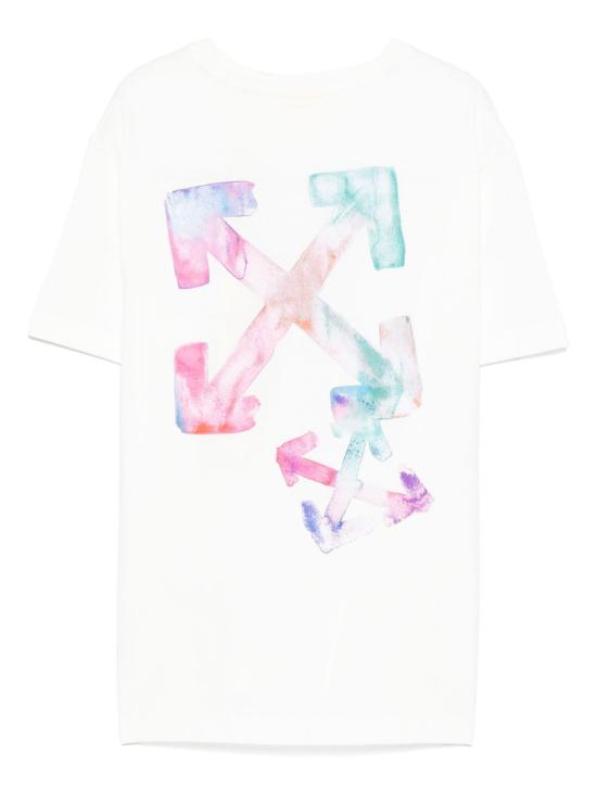 25FW [키즈] 오프화이트 티셔츠 OGAA001F25JER003 0184 WHITE MU - OFF WHITE