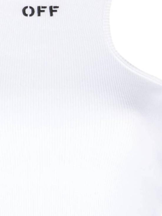 25FW 오프화이트 긴팔 티셔츠 OWAD086C99JER002 0110 White blac - OFF WHITE