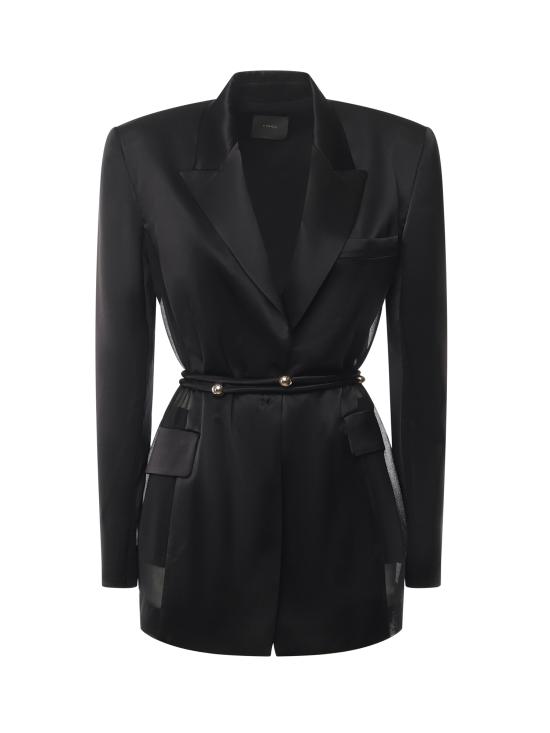 25FW 핑코 수트 자켓 105604 A2RAZ99 Black