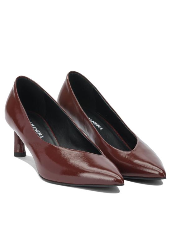 25FW 할마네라 힐/펌프스 GIL02GLAZE MOGANO Bordeaux - HALMANERA