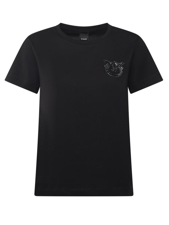 25FW 핑코 반팔 티셔츠 103320 A2RNZ99 Black