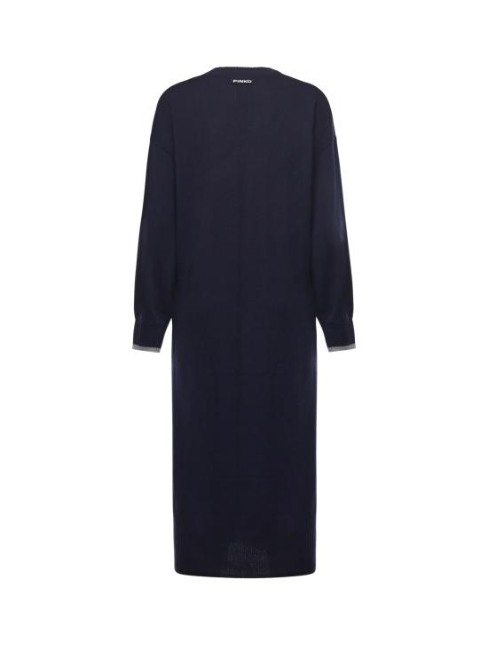 25FW 핑코 미디 원피스 105492 A2Q9G83 Blue - PINKO