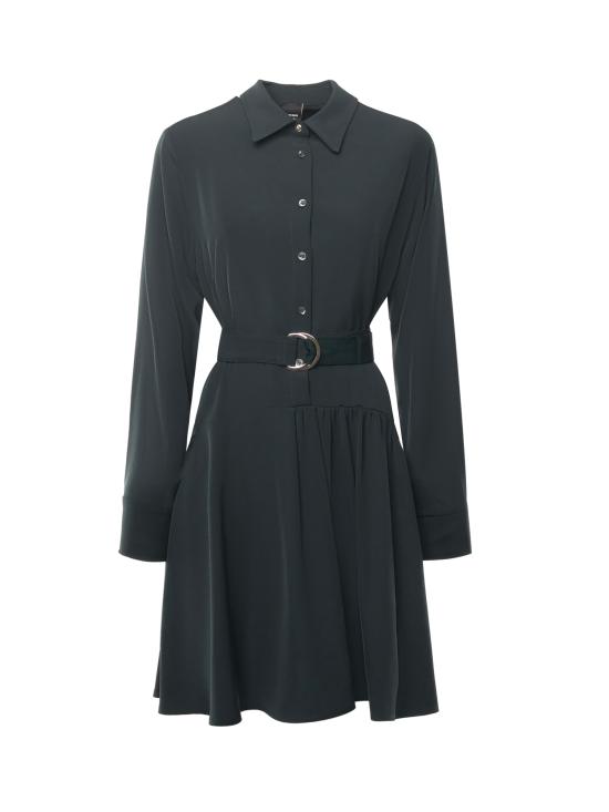 25FW 핑코 미디 원피스 105761 A2U2X83 RAIN GREEN