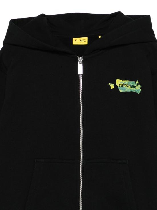 25FW [키즈] 오프화이트 트레이닝 상의 OBBE001F25FLE002 1059 Black te - OFF WHITE