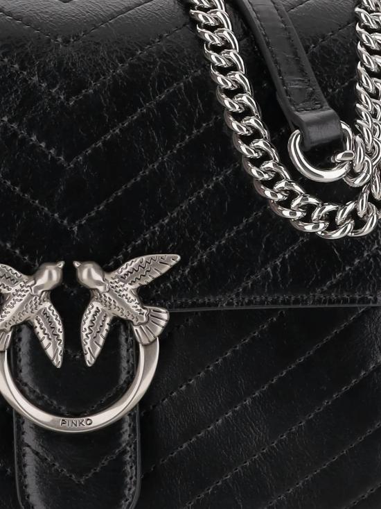 25FW 핑코 숄더백 106174 A2JCZ99E NERO LIMOUSINE MATT SILVER - PINKO