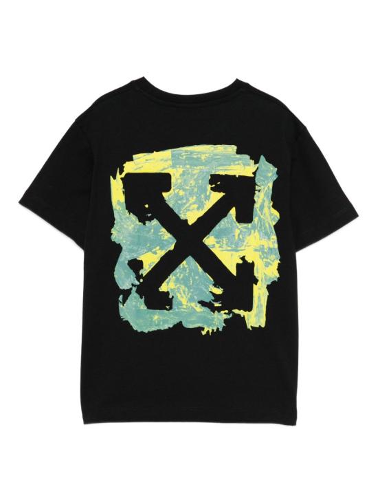 25FW [키즈] 오프화이트 티셔츠 OBAA002F25JER007 1059 Black te - OFF WHITE