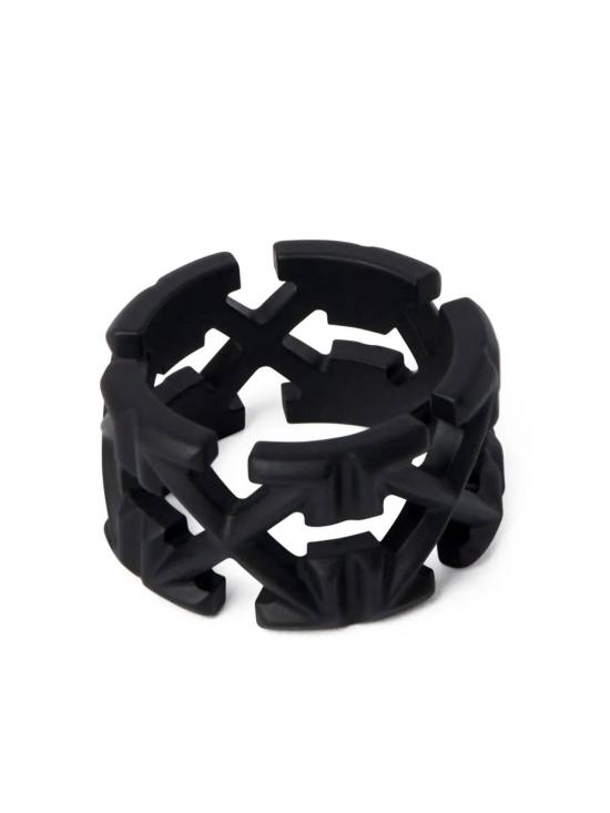 25FW 오프화이트 반지 OMOC07FC99MET001 1000 BLACK NO - OFF WHITE