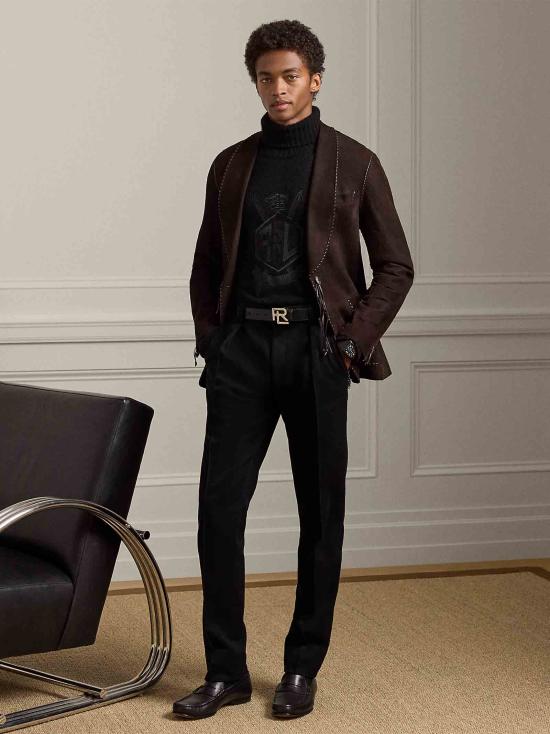 25FW 랄프 로렌 스트레이트 팬츠 798982368 001 Black - RALPH LAUREN