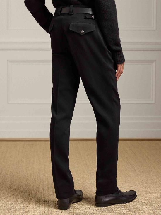 25FW 랄프 로렌 스트레이트 팬츠 798982368 001 Black - RALPH LAUREN