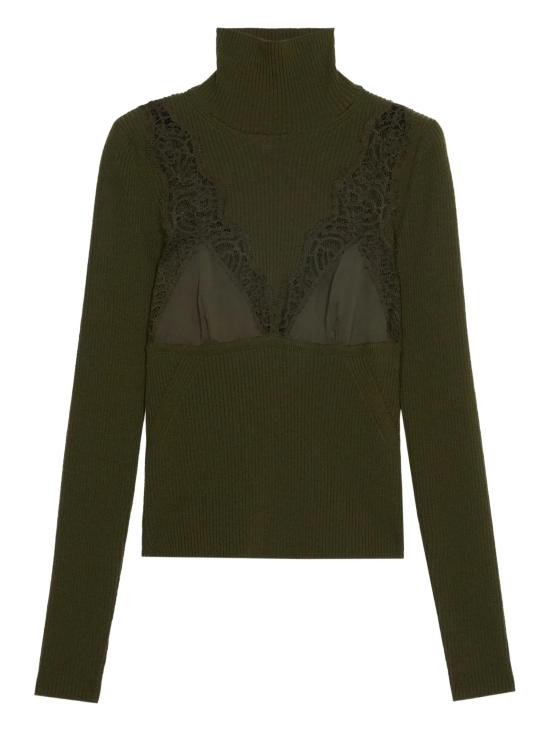 25FW 블루마린 터틀넥 A522M620A N0523 BARK GREEN