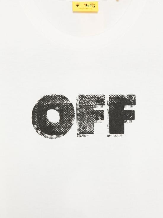 25FW [키즈] 오프화이트 티셔츠 OBAA002F25JER003 0110 WHITE BL - OFF WHITE