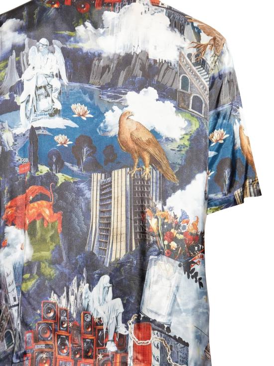 25FW 오프화이트 셔츠 OMGG01FF25FAB006 4242 Dusty blue - OFF WHITE