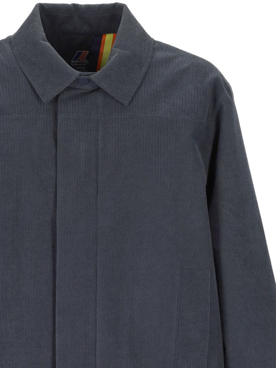 25FW 까웨 수트 자켓 K7136BW B2E BLUE TARTAN COMBO - K-WAY