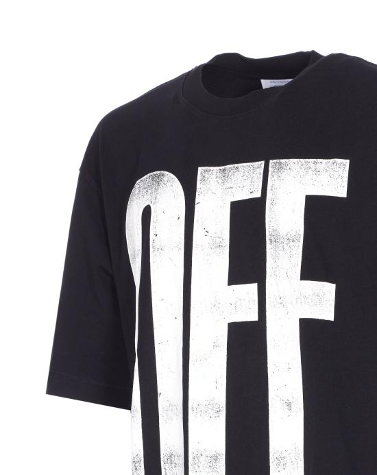 25FW 오프화이트 반팔 티셔츠 OMAA120F25JER00L 1001 BLACK WH - OFF WHITE