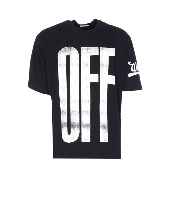 25FW 오프화이트 반팔 티셔츠 OMAA120F25JER00L 1001 BLACK WH