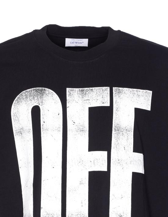 25FW 오프화이트 반팔 티셔츠 OMAA120F25JER00L 1001 BLACK WH - OFF WHITE