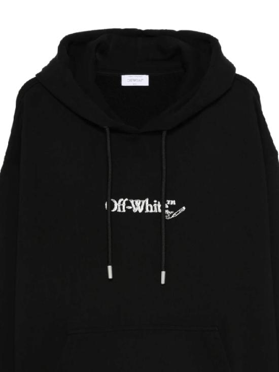 25FW 오프화이트 긴팔 티셔츠 OMBB085F25FLE00F 1001 BLACK WH - OFF WHITE