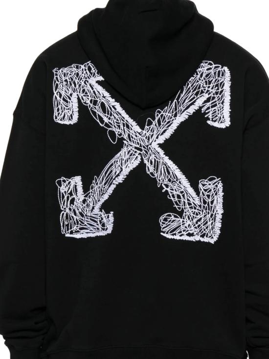 25FW 오프화이트 긴팔 티셔츠 OMBB085F25FLE00F 1001 BLACK WH - OFF WHITE