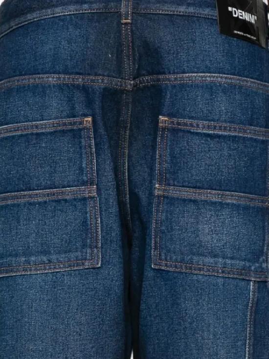 25FW 오프화이트 데님 팬츠 OMYA191F25DEN002 4401 Medium blu - OFF WHITE