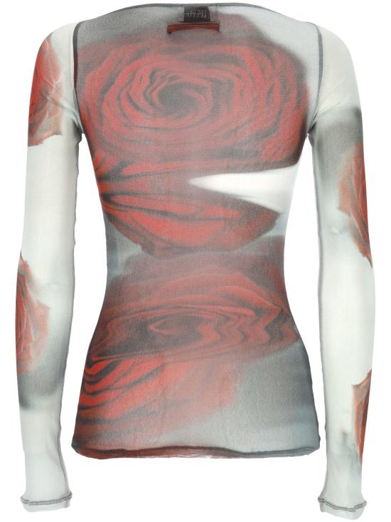 25FW 장 폴 고티에 긴팔 티셔츠 25 04 W TO352 M011P010230 White grey red - JEAN PAUL GAULTIER