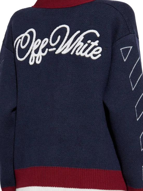 25FW 오프화이트 가디건 OWHB04GF25KNI001 4801 BLUE IRIS - OFF WHITE