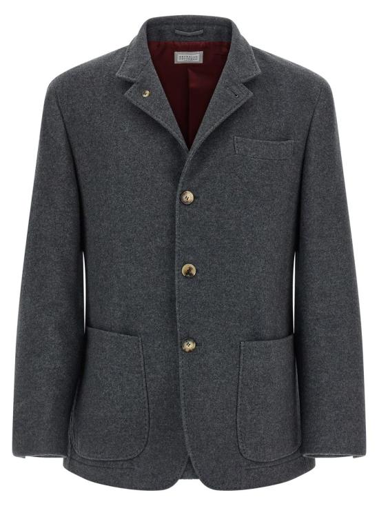 25FW 브루넬로 쿠치넬리 수트 자켓 MT4016265C029 GRAY