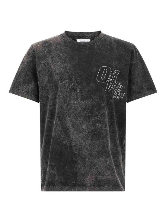 25FW 오프화이트 반팔 티셔츠 OMAA027F25JER00D 1301 VINTAGE BL