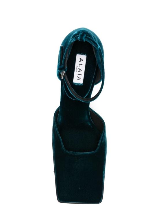 25FW 알라이아 힐/펌프스 AA3E1008A014 683 Petrole - ALAIA