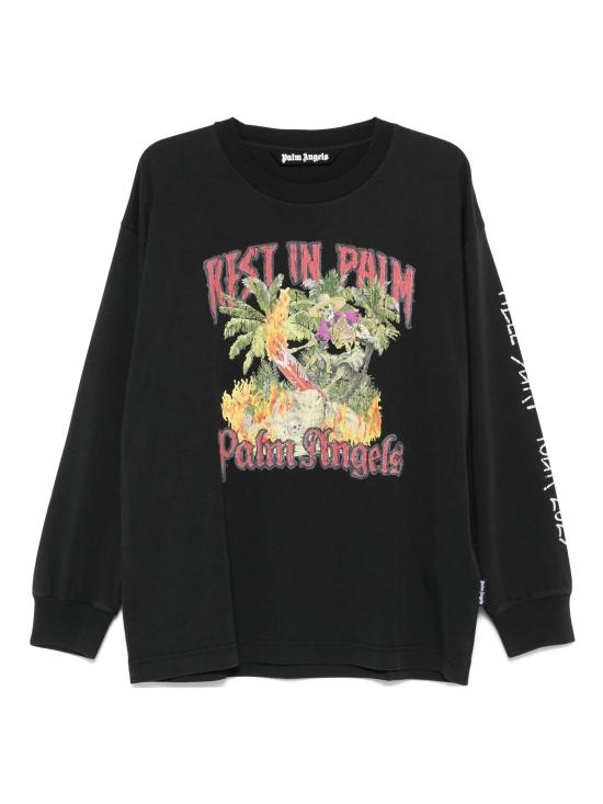 25FW 팜앤젤스 반팔 티셔츠 PMAB058F25JER004 1084 BLACK MU