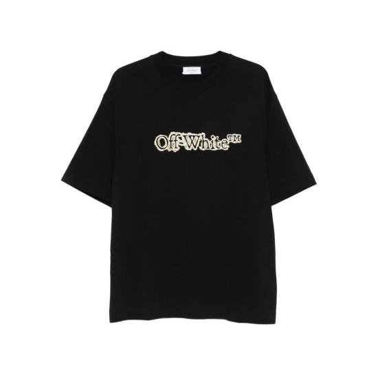 25FW 오프화이트 클라우디 어로우 스케이트 로고 티셔츠 OMAA120F25JER00G 1019 BLACK DO