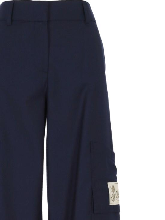 25FW 오프화이트 팬츠 OWCF026F25FAB002 4800 BLUE IRIS - OFF WHITE