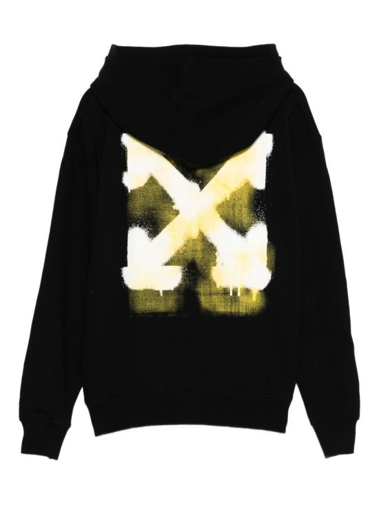 25FW [키즈] 오프화이트 니트/스웻셔츠 OBBB001F25FLE004 1018 BLACK YE - OFF WHITE