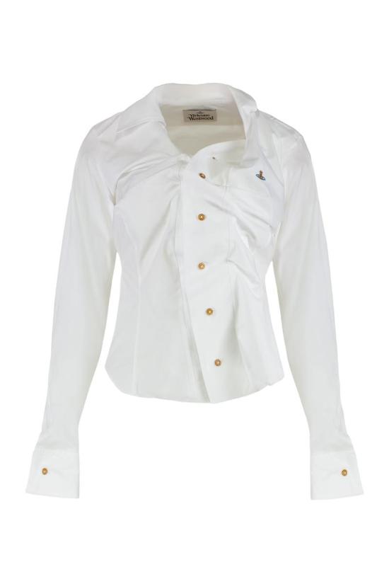 25FW 비비안웨스트우드 셔츠 1501000CW009Q A401 WHITE