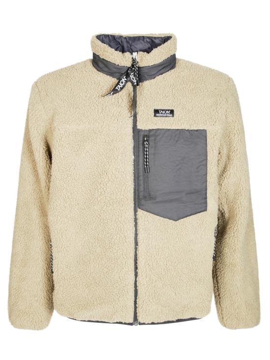 25FW 타이온 숏패딩 R102MB BLACK X BEIGE NERO - TAION