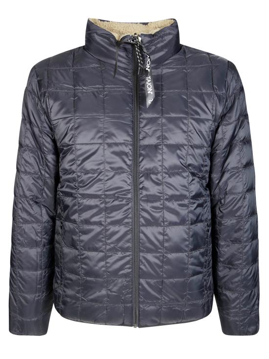 25FW 타이온 숏패딩 R102MB BLACK X BEIGE NERO