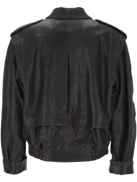 25FW 생로랑 수트 자켓 845464 YCNX21628 REGLISSE AUBURN - SAINT LAURENT