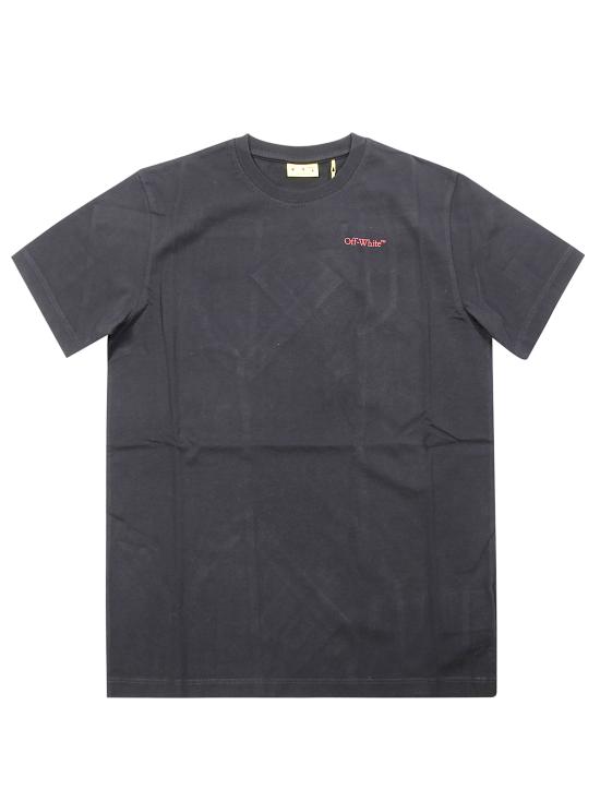 25FW [키즈] 오프화이트 티셔츠 OBAA002F25JER00D1025 NERO