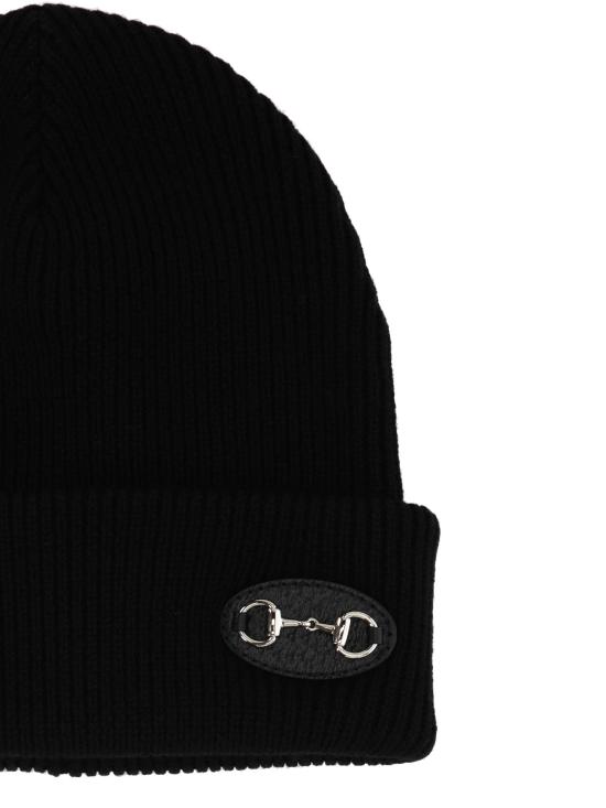 25FW 구찌 홀스빗 울 비니  836704 3G2001000 Black - GUCCI