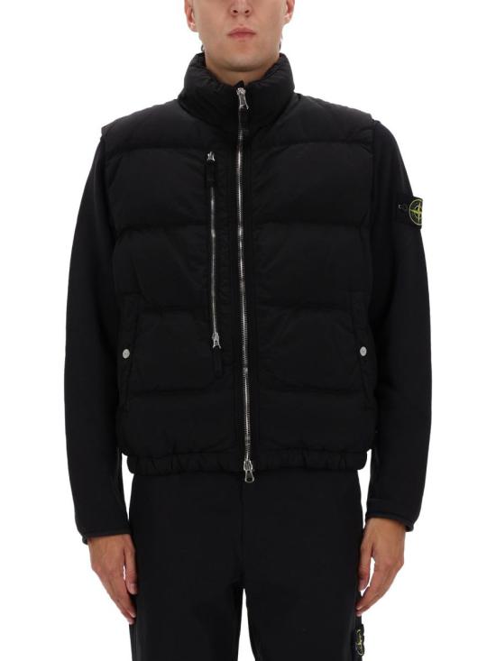 25FW 스톤 아일랜드 나일론 메탈 에코닐 다운 베스트 G100006 S0019V0029 Black