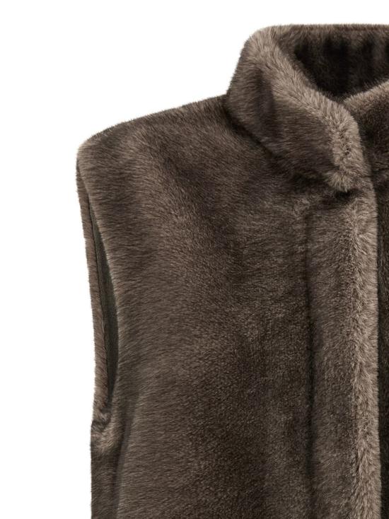 25FW 루 안드레아 베스트 MK2588SILVERGREY BROWN - LOU ANDREA