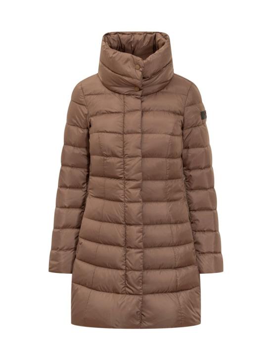 25FW 페트레이 솝착 MQN 03 하이칼라 슬림핏 롱 다운 재킷  PED545601181967 894 BROWN