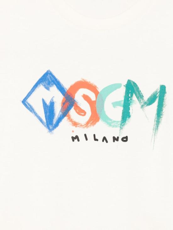 25FW [키즈] 엠에스지엠 티셔츠 F5MSJBTH249 013 Cream cream - MSGM