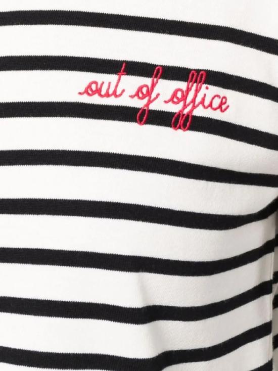 25FW 메종 라비쉬 셔츠 MWMONTPAROUTOF IVORY BLACK - MAISON LABICHE