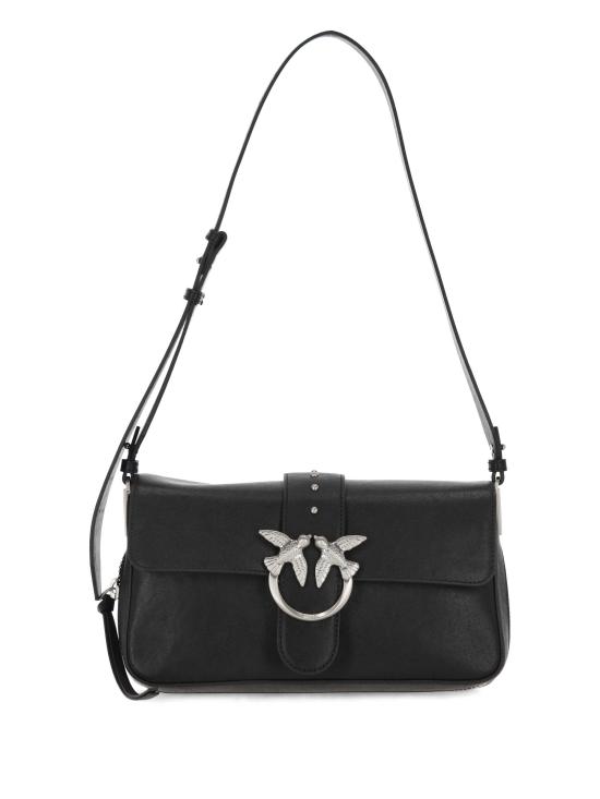 25FW 핑코 숄더백 105081 A2JGZ99E NERO LIMOUSINE MATT SILVER